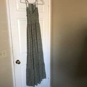 Sage Green floral maxi dress